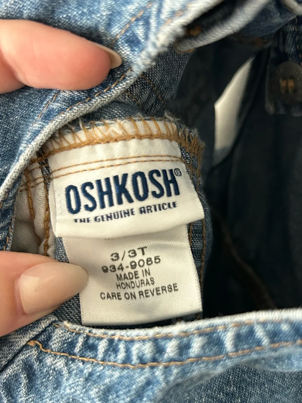 OshKosh B'gosh Denim Overall Dress in Blue